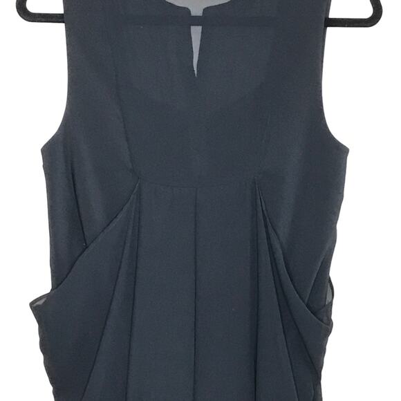 Clione Size Small Bubble Hem Sleeveless Top  Sheer Vintage Made in Korea - Picture 14 of 16